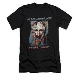 The Joker Shirt Slim Fit Laughs Longest Black T-Shirt The Joker Shirt Slim Fit Laughs Longest Black T-Shirt