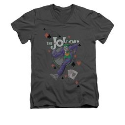The Joker Shirt Slim Fit V-Neck Big Step Charcoal T-Shirt The Joker Shirt Slim Fit V-Neck Big Step Charcoal T-Shirt