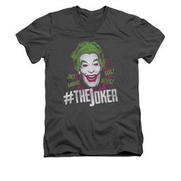The Joker Shirt Slim Fit V-Neck #Joker Charcoal T-Shirt The Joker Shirt Slim Fit V-Neck #Joker Charcoal T-Shirt