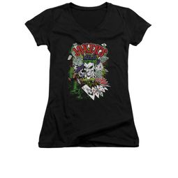 The Joker Shirt Slim Fit V-Neck Jokers Wild Black T-Shirt The Joker Shirt Slim Fit V-Neck Jokers Wild Black T-Shirt