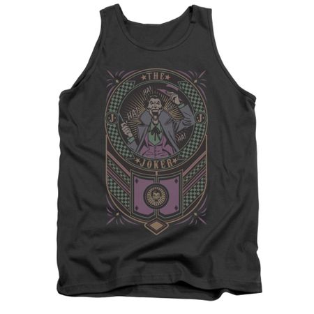 The Joker Shirt Tank Top Checkered Charcoal Tanktop