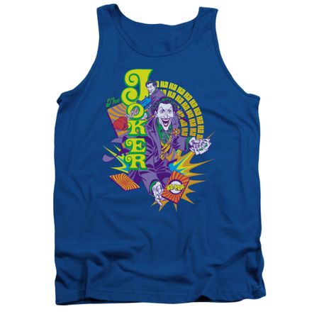 The Joker Shirt Tank Top Raw Deal Royal Blue Tanktop