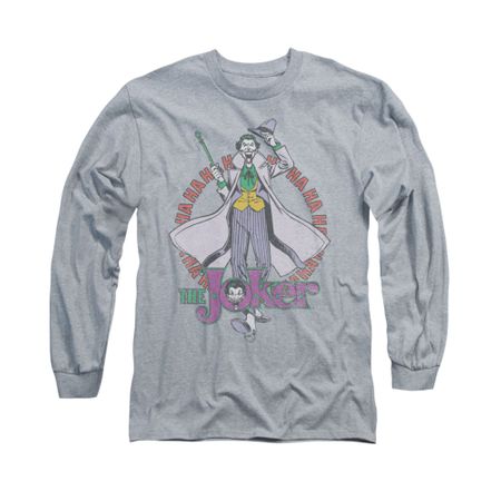 The Joker Shirt Tux Long Sleeve Athletic Heather Tee T-Shirt