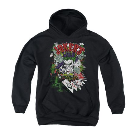 The Joker Youth Hoodie Jokers Wild Black Kids Hoody