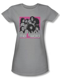 The L Word Juniors Shirt Cast Silver T-shirt Tee