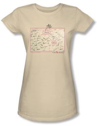 The L Word Juniors Shirt Chart Cream T-shirt Tee