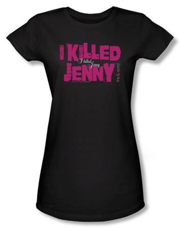 The L Word Juniors Shirt I Killed Jenny Black White T-shirt Tee