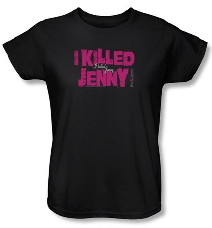 The L Word Ladies Shirt I Killed Jenny Black T-Shirt Tee