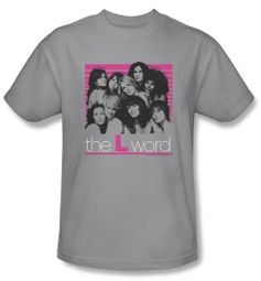 The L Word Shirt Cast Adult Silver T-Shirt Tee