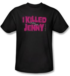 The L Word Shirt I Killed Jenny Adult Black T-Shirt Tee