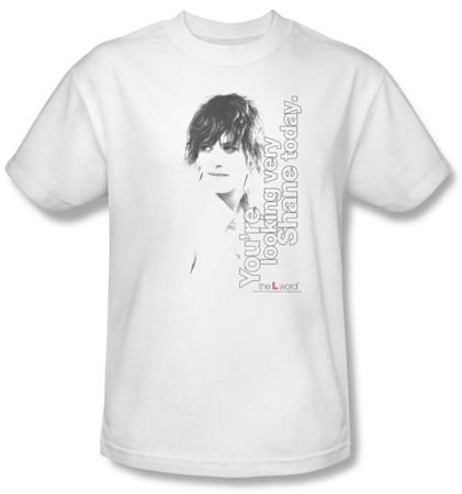 The L Word Shirt Looking Shane Today Adult White T-Shirt Tee