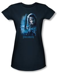 The Lord Of The Rings Juniors T-Shirt Aragorn Navy Blue Tee Shirt