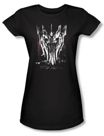 The Lord Of The Rings Juniors T-Shirt Big Sauron Head Black Shirts