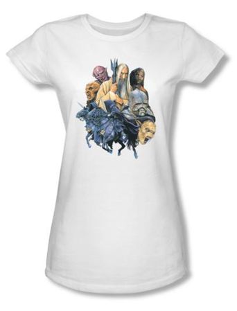 The Lord Of The Rings Juniors T-Shirt Collage Of Evil White Tee Shirt
