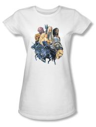 The Lord Of The Rings Juniors T-Shirt Collage Of Evil White Tee Shirt