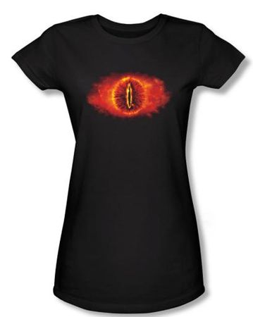 The Lord Of The Rings Juniors T-Shirt Eye Of Sauron Black Tee Shirt