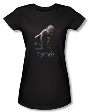 The Lord Of The Rings Juniors T-Shirt Gollum Black Tee Shirt