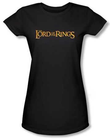 The Lord Of The Rings Juniors T-Shirt LOTR Logo Black Tee Shirt