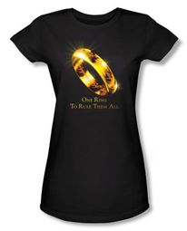 The Lord Of The Rings Juniors T-Shirt One Ring Black Tee Shirt