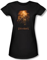 The Lord Of The Rings Juniors T-Shirt Riders Of Rohan Black Tee Shirt