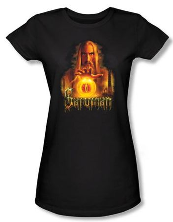 The Lord Of The Rings Juniors T-Shirt Saruman Black Shirt Tee