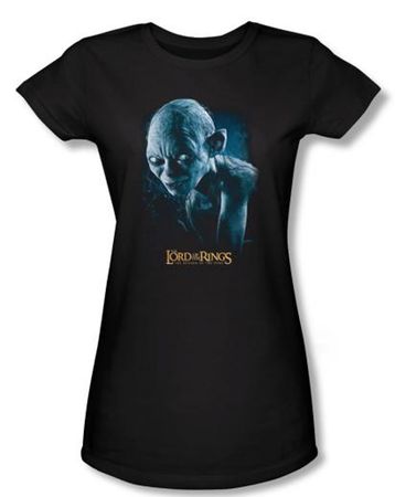 The Lord Of The Rings Juniors T-Shirt Sneaking Gollum Black Tee Shirt
