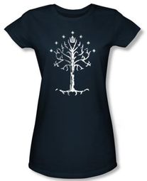 The Lord Of The Rings Juniors T-Shirt Tree Of Gondor Navy Tee Shirt