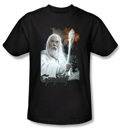 The Lord Of The Rings Kids T-Shirt Gandalf Black Shirt Tee Youth