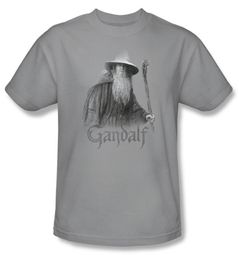 The Lord Of The Rings Kids T-Shirt Gandalf The Grey Silver Shirt Youth