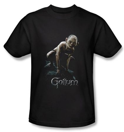 The Lord Of The Rings Kids T-Shirt Gollum Black Tee Shirt Youth