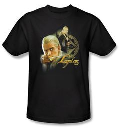 The Lord Of The Rings Kids T-Shirt Legolas Black Shirt Tee Youth