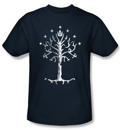 The Lord Of The Rings Kids T-Shirt Tree Of Gondor Navy Tee Shirt Youth