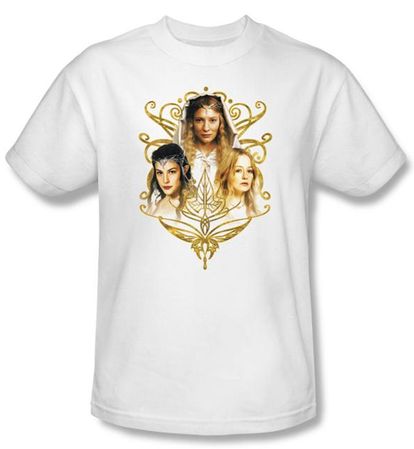 The Lord Of The Rings Kids T-Shirt Women Of Middle Earth White Youth
