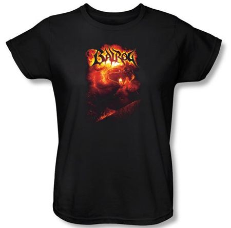 The Lord Of The Rings Ladies T-Shirt Balrog Black Tee Shirt