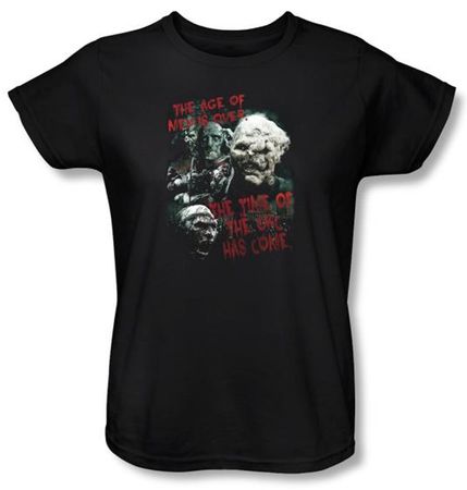 The Lord Of The Rings Ladies T-Shirt Time Of The Orc Black Tee Shirt