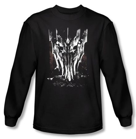 The Lord Of The Rings Long Sleeve T-Shirt Big Sauron Head Black Shirts