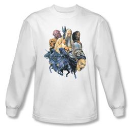 The Lord Of The Rings Long Sleeve T-Shirt Collage Of Evil White Shirt