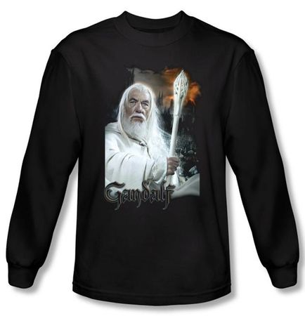 The Lord Of The Rings Long Sleeve T-Shirt Gandalf Black Tee Shirt