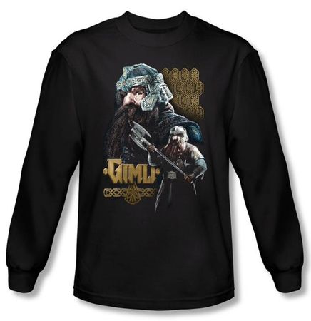 The Lord Of The Rings Long Sleeve T-Shirt Gimli Black Shirt