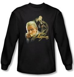 The Lord Of The Rings Long Sleeve T-Shirt Legolas Black Tee Shirt