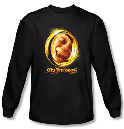 The Lord Of The Rings Long Sleeve T-Shirt My Precious Black Tee Shirt