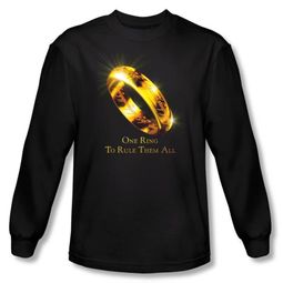 The Lord Of The Rings Long Sleeve T-Shirt One Ring Black Tee