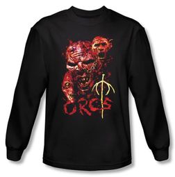 The Lord Of The Rings Long Sleeve T-Shirt ORCS Black Tee Shirt
