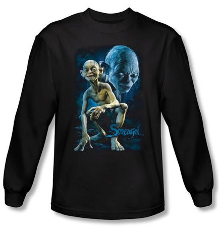 The Lord Of The Rings Long Sleeve T-Shirt Smeagol Black Tee Shirt