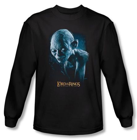 The Lord Of The Rings Long Sleeve T-Shirt Sneaking Gollum Black Shirt