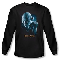 The Lord Of The Rings Long Sleeve T-Shirt Sneaking Gollum Black Shirt