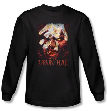 The Lord Of The Rings Long Sleeve T-Shirt Uruk Hai Black Tee Shirt