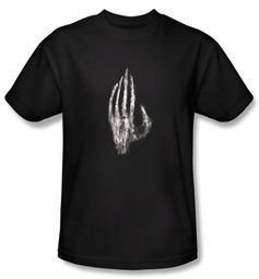 The Lord Of The Rings T-Shirt Hand Of Saruman Adult Black Tee