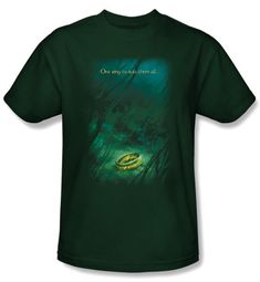 The Lord Of The Rings T-Shirt Lost Ring Hunter Green Tee Shirts
