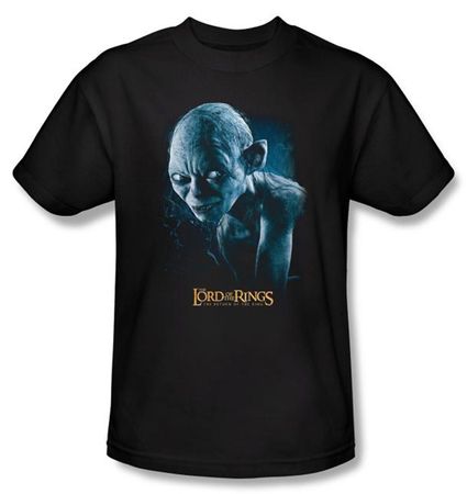 The Lord Of The Rings T-Shirt Sneaking Gollum Adult Black Tee Shirt